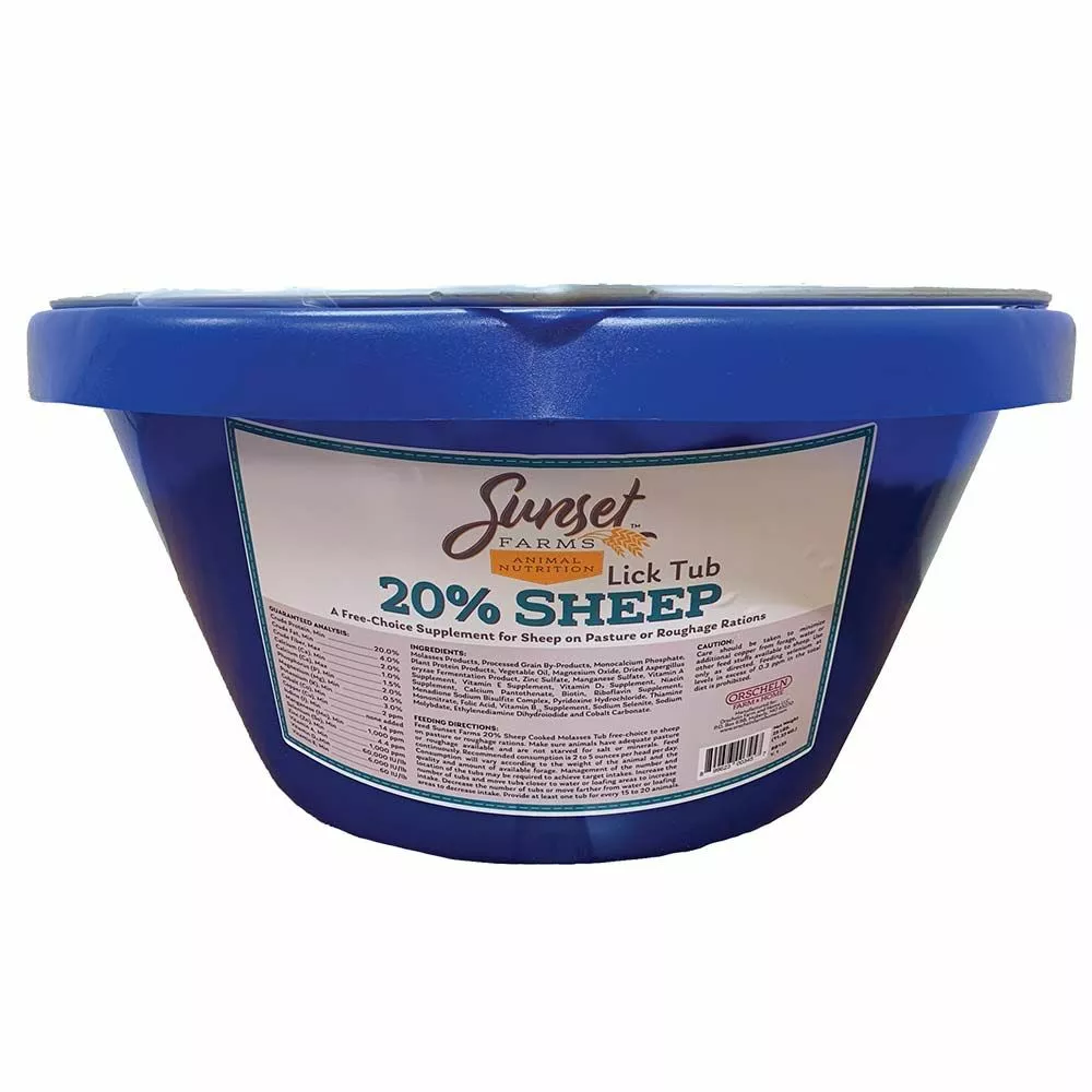 Hot Sale π Sunset Farms Sheep 20% Lick Tub 25 Lb. π― 3 Hot Sale π Sunset Farms Sheep 20% Lick Tub 25 Lb. π―