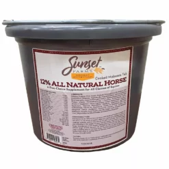 Buy 🥰 Sunset Farms Cooked Molasses 12% All Natural Horse Tub 15 Lb. 😍