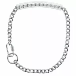 Cheapest 🔥 Weaver Leather Chain Goat Collar With Rubber Grip 😀