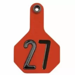 Outlet 🔥 Y-Tex® 2-Piece Medium Orange Ear Tags 26-50 🔔