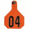Best deal 🌟 Y-Tex® 2-Piece Large Orange Ear Tags 1-25 ✔️ -Livestock Sales img9653047